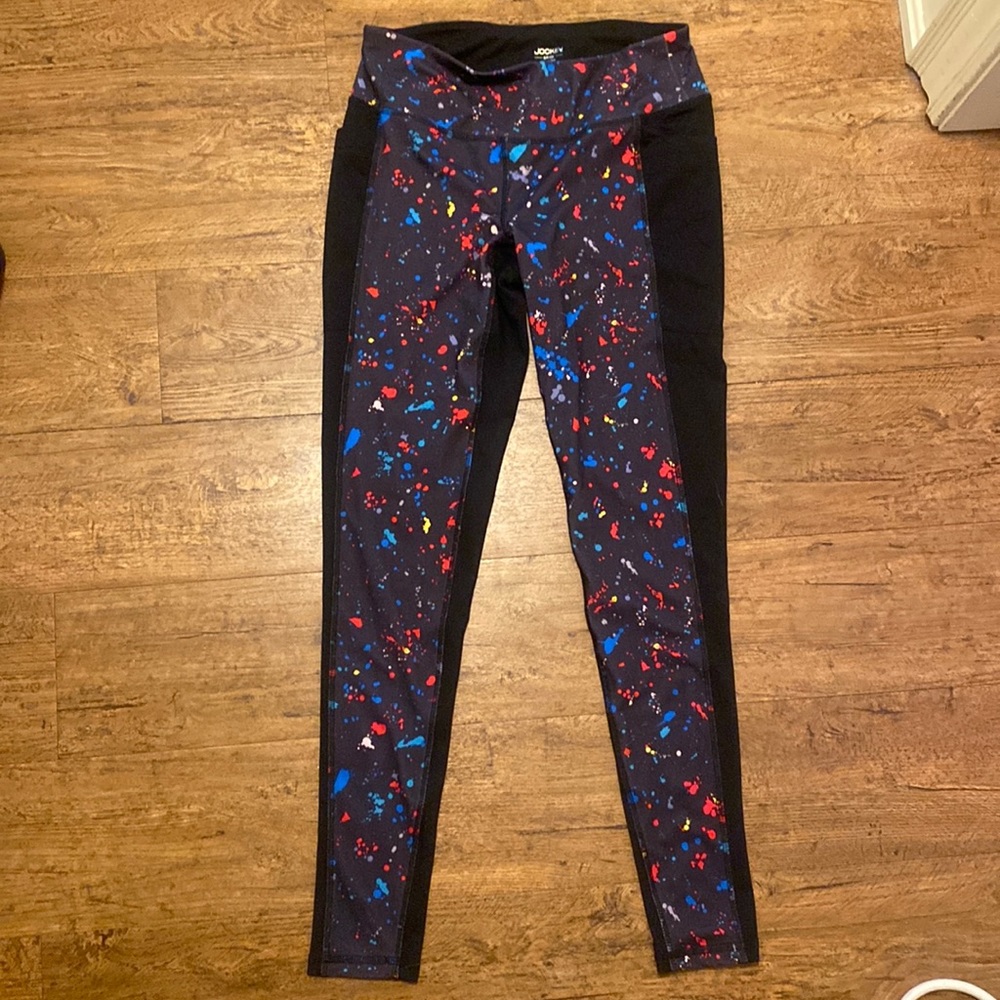 Jockey Paint Splatter Printed Leggings With Side Pockets